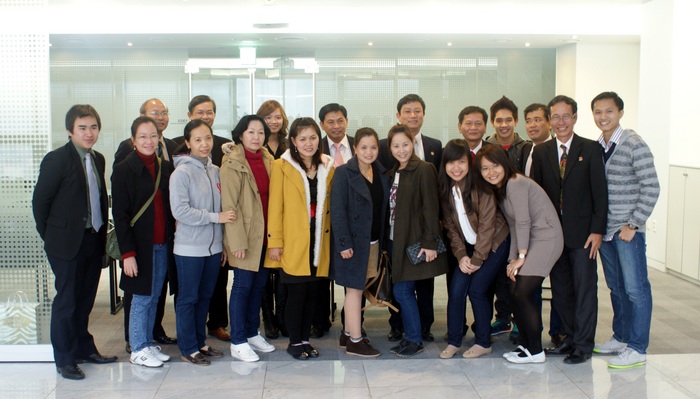 Representatives from the International School of Business (ISB) at the University of Economics